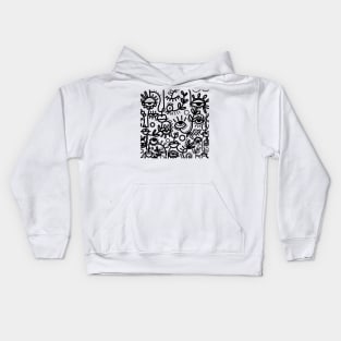 face lineart Kids Hoodie